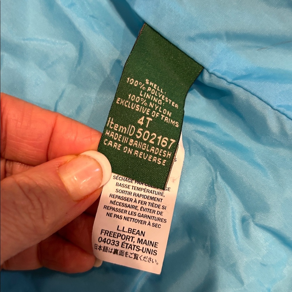 L.L. Bean 4T Wildcat 3 in 1 Purple Gray & Blue Hooded Jacket - Picture 6 of 14
